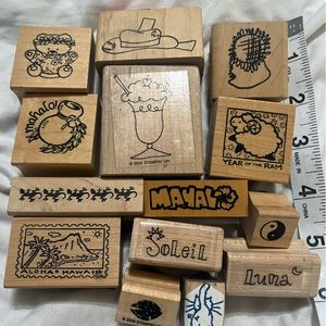 Rubber stamps lot
